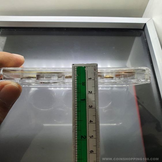 เหรียญหมุนเวียน รัชกาลที่ 9 ครบชุด (6เหรียญ ไม่ผ่านใช้) บรรจุตลับอะคริลิค ทรงสี่เหลี่ยม รูปที่ 6