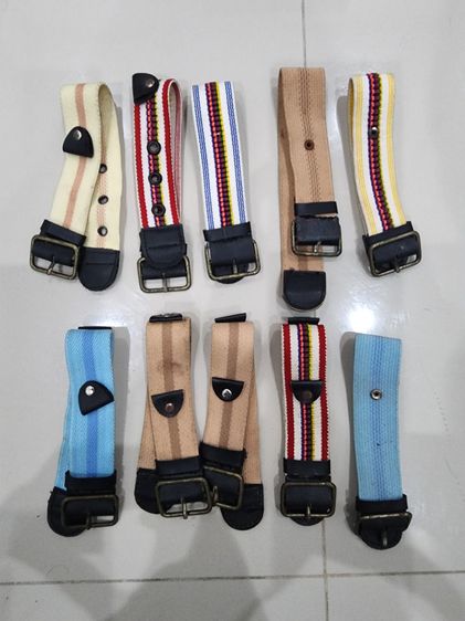 สายผ้า ยุค 90 วินเทจ เก่าเก็บ รุ่นเก่า เดิมๆ เหมาๆ 10 เส้น สภาพดี  พร้อมส่ง 