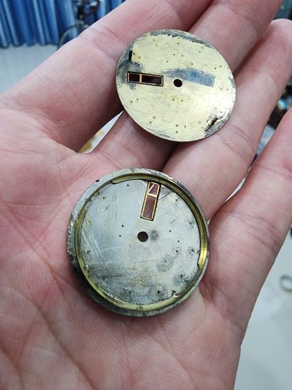 หน้าปัดนาฬิกา อะไหล่นาฬิกา เก่าเก็บ เดิมๆ รุ่นเก่า หายาก ราคาแบ่งปัน 2 ชิ้นของใหม่เก่าเก็บ พร้อมส่ง  รูปที่ 4