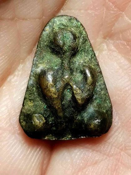 พระปิดตา เนื้อโลหะ เก่าเก้บเดิมๆ แหลมทราย สงขลา สวย หายาก สร้างน้อย พร้อมส่ง  รูปที่ 4