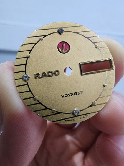 หน้าปัด นาฬิกาเก่าเก็บ ยี่ห้อ RADO แผ่นเล็ก สวย เดิมๆ หายาก ขายตามสภาพครับ เก่าเก็บ พร้อมส่งครับ รูปที่ 4