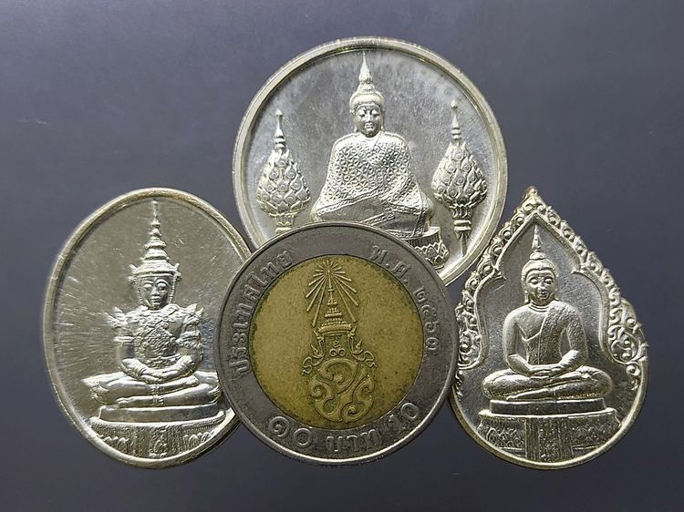 เหรียญพระแก้วมรกต ภปร รุ่นสอง ชุด 3 ฤดู เนื้อเงิน ฉลองกรุงรัตนโกสินทร์ 200 ปี พ.ศ.2525 พร้อมตลับ รูปที่ 8