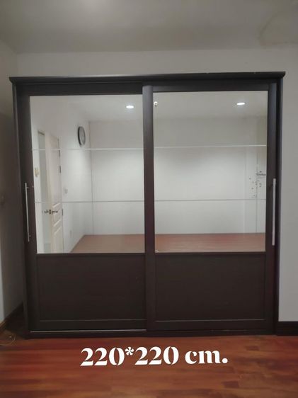 ตู้เสื้อผ้า​ SB​ กระจกบานสไลด์​ 220x220cm.