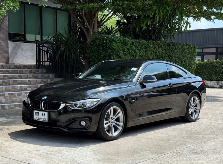 BMW Series 4 2015 420d Sedan ดีเซล ไม่ติดแก๊ส เกียร์อัตโนมัติ ดำ รูปที่ 4
