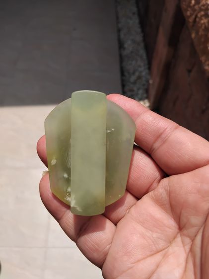 หัวเข็มขัด ลิงขี่ม้า เนื้อหินหยกขาว ห้อยคอ ขนาด 2 นิ้ว แกะแบบอย่างหนา มีน้ำหนัก แกะศิลปะอย่างสวย สมบูรณ์ แปลก หายากมาก หยกขาว เป็นสิ่งนำอำนา รูปที่ 5