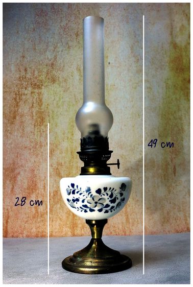 ตะเกียงแก้ว milk glass รูปที่ 6