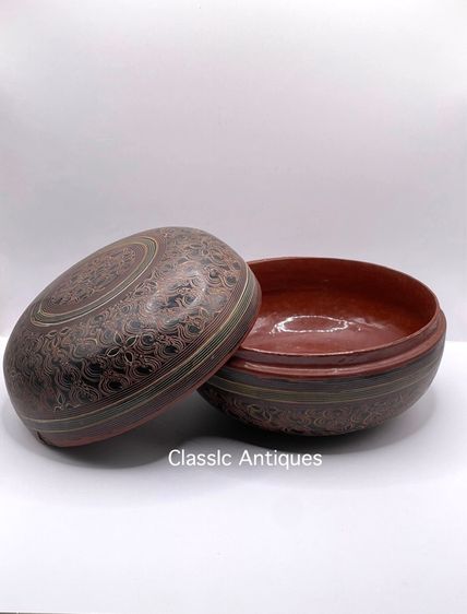 ตลับ เครื่องเขิน โบราณ รูปที่ 13