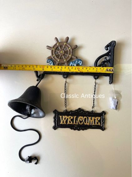 ระฆัง พวงมาลัยเรือ เหล็กหล่อสะสม รูปที่ 6