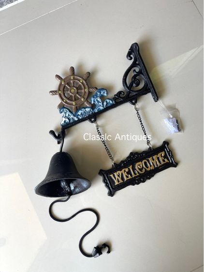 ระฆัง พวงมาลัยเรือ เหล็กหล่อสะสม รูปที่ 2