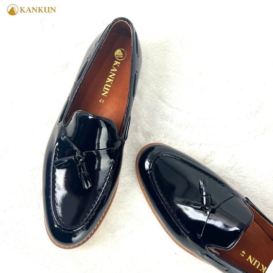 Tassel Loafer รองเท้าหนังวัวแท้ เกรดนำเข้า โดยช่างฝีมือระดับมืออาชีพ งานสวยหรูหรา สวมใส่สบาย พื้นนุ่มพิเศษ รูปที่ 7