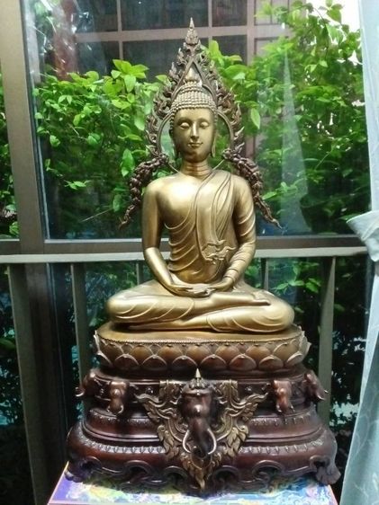 พระพุทธอุดมเทพคเชนทร เนื้อบรอนซ์ ผลงานศิลปิน อ.ประสิทธิ์ เอมทิม พุทธาภิเษก วัดบางลี่ ลพบุรี รูปที่ 6