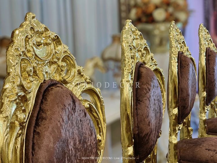 ALCAZAR Luxury Baroque Dining Set ชุดโต๊ะอาหารสไตล์บาร็อค หลุยส์ สีทอง 10ที่นั่ง รุ่น อัลคาซาร์ รูปที่ 12