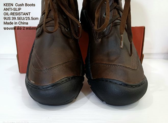 KEEN Boots, Unisex 39.5EU(25.5cm) ของแท้ มือ 2 สภาพดีมาก, รองเท้าหุ้มข้อ KEEN หนังแท้ พื้นแน่น เย็บรอบขอบพื้นเพิ่มเพื่อให้ทนทานมากขึ้น รูปที่ 6