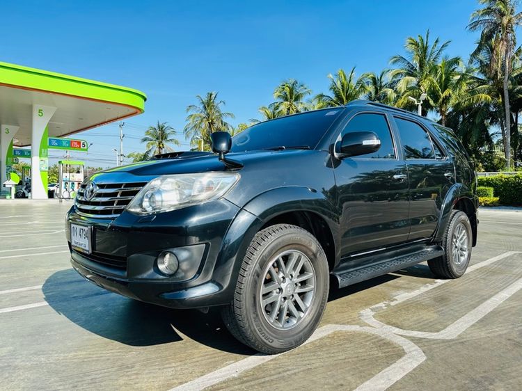 Toyota Fortuner 2012 3.0 V 4WD Utility-car ดีเซล ไม่ติดแก๊ส เกียร์อัตโนมัติ ดำ รูปที่ 2