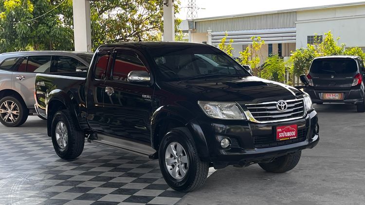 Toyota Hilux Vigo Champ 2012 Smart Cab 2.5 E VNT Prerunner Pickup ดีเซล ไม่ติดแก๊ส เกียร์ธรรมดา ดำ รูปที่ 3