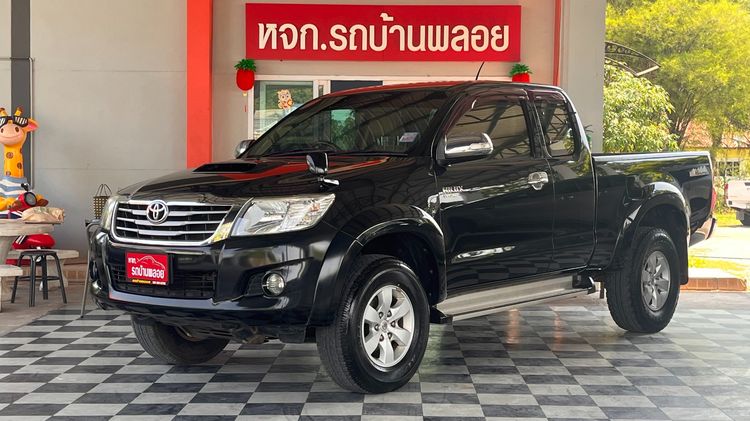 รถ Toyota Hilux Vigo Champ Smart Cab 2.5 E VNT Prerunner สี ดำ