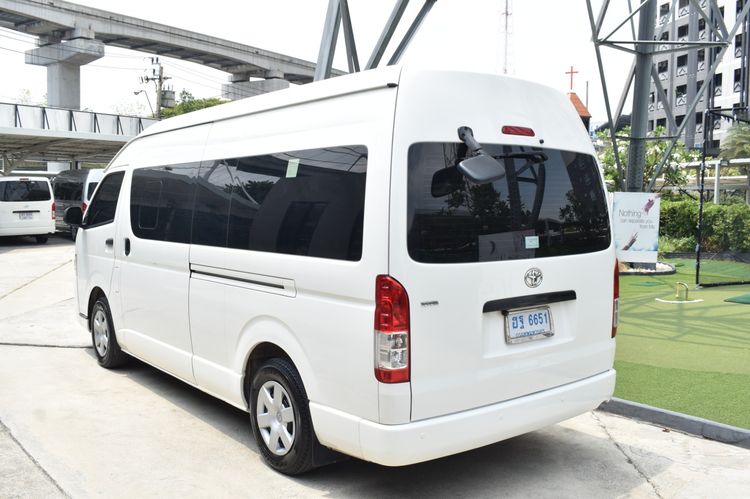 Toyota Commuter 2018 3.0 Van ดีเซล ไม่ติดแก๊ส เกียร์อัตโนมัติ ขาว รูปที่ 3