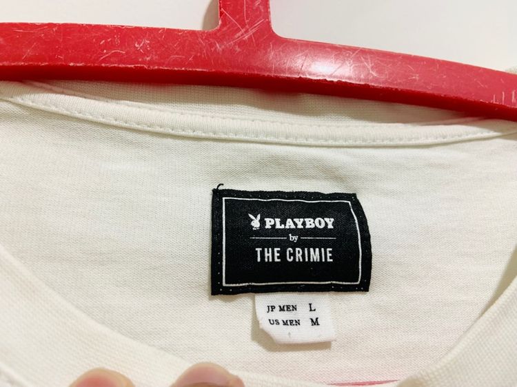 เสื้อยืด PLAYBOY กระเป๋าอกซ้าย แท้ 💯 size M ขนาดอก 20.5 ยาว 27 นิ้ว สภาพดีมาก สีสวย ทรงสวย เนื้อผ้าดีมาก หายากน่าสะสมครับ รูปที่ 4