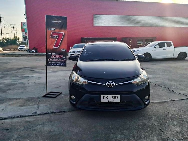 Toyota Vios 2013 1.5 J Sedan เบนซิน ไม่ติดแก๊ส เกียร์อัตโนมัติ ดำ รูปที่ 2
