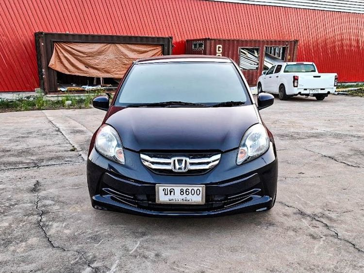 Honda Brio 2013 1.2 Amaze V Sedan เบนซิน ไม่ติดแก๊ส เกียร์อัตโนมัติ ดำ รูปที่ 2