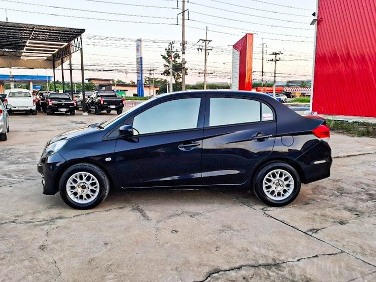 Honda Brio 2013 1.2 Amaze V Sedan เบนซิน ไม่ติดแก๊ส เกียร์อัตโนมัติ ดำ รูปที่ 4