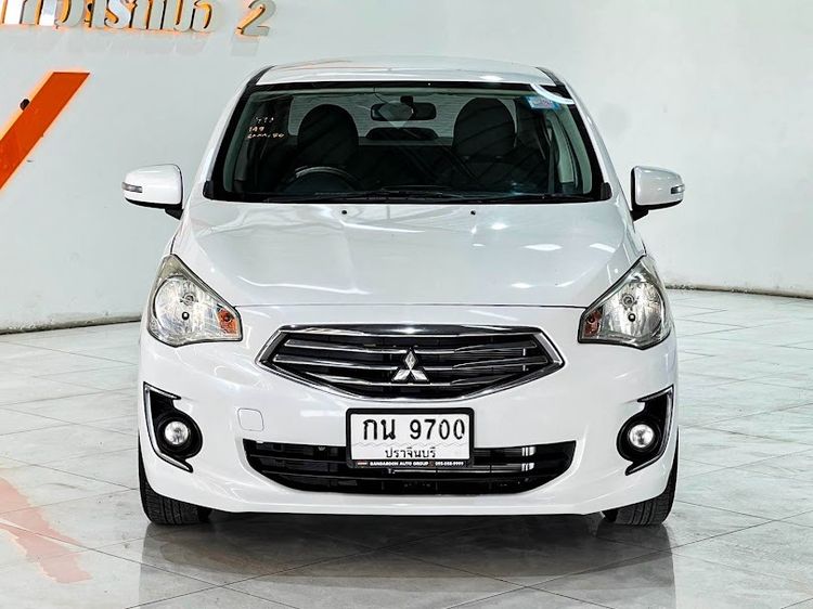 Mitsubishi Attrage 2013 1.2 GLS Sedan เบนซิน ไม่ติดแก๊ส เกียร์อัตโนมัติ ขาว รูปที่ 2