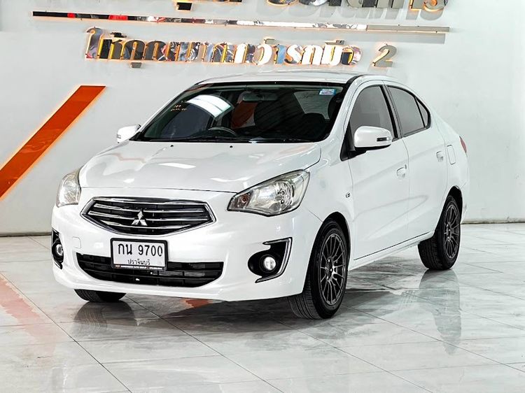 Mitsubishi Attrage 2013 1.2 GLS Sedan เบนซิน ไม่ติดแก๊ส เกียร์อัตโนมัติ ขาว รูปที่ 3