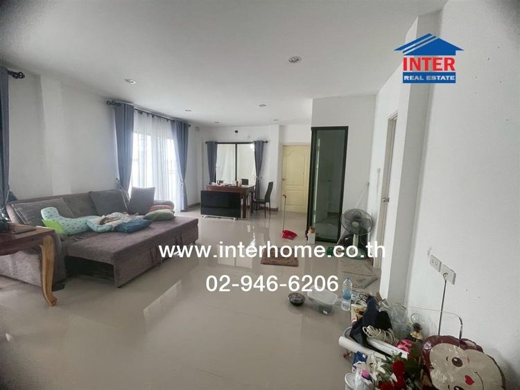 มีบางส่วน ไม่ใช่ บ้านเเฝด 2 ชั้น 43.5 ตร.ว. หมู่บ้านภัทรีดาอเวนิว รังสิต-คลอง2 ซอยบงกช32 ถนนรังสิต-นครนายก ถนนเลียบคลองสอง คลองหลวง ปทุมธานี รูปที่ 3