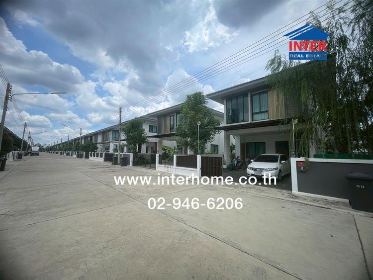 บ้านเเฝด 2 ชั้น 43.5 ตร.ว. หมู่บ้านภัทรีดาอเวนิว รังสิต-คลอง2 ซอยบงกช32 ถนนรังสิต-นครนายก ถนนเลียบคลองสอง คลองหลวง ปทุมธานี