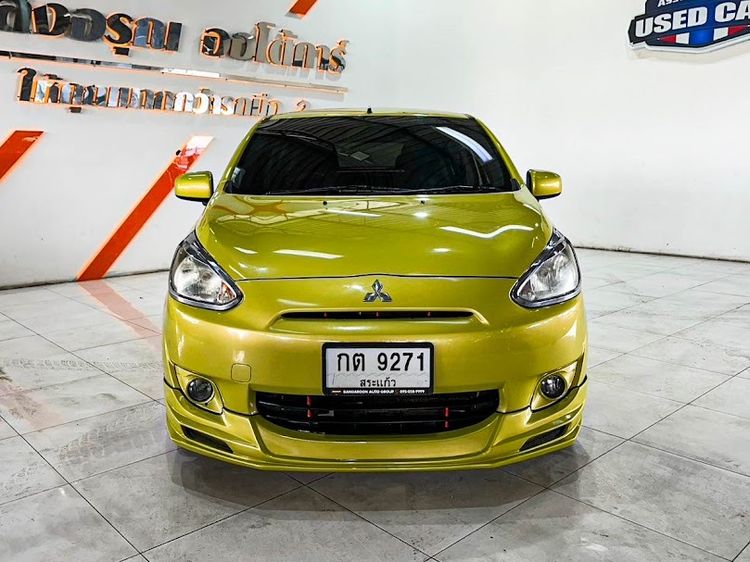 Mitsubishi Mirage 2013 1.2 GLX Sedan เบนซิน ไม่ติดแก๊ส เกียร์อัตโนมัติ เขียว รูปที่ 2