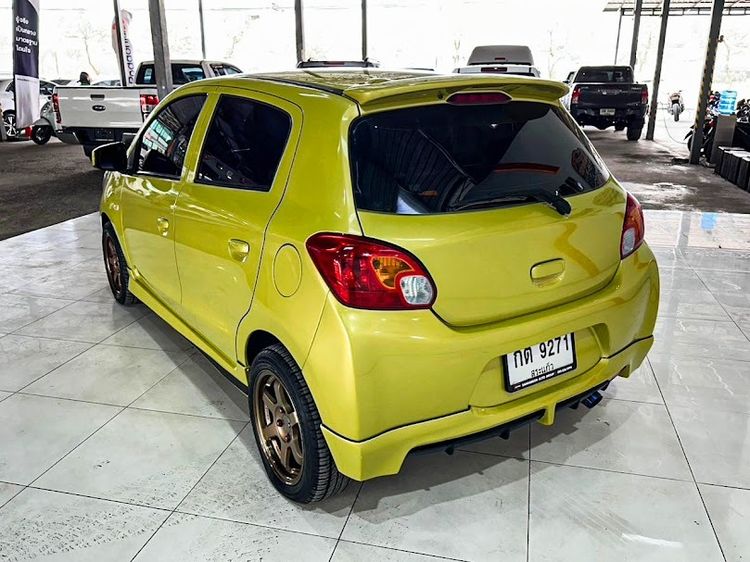 Mitsubishi Mirage 2013 1.2 GLX Sedan เบนซิน ไม่ติดแก๊ส เกียร์อัตโนมัติ เขียว รูปที่ 4
