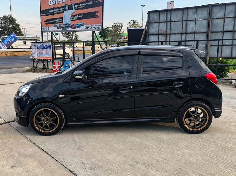 Mitsubishi Mirage 2012 1.2 GLS Limited Sedan เบนซิน ไม่ติดแก๊ส เกียร์อัตโนมัติ ดำ รูปที่ 4