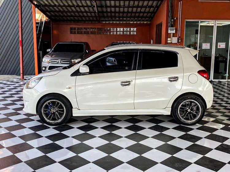 Mitsubishi Mirage 2013 1.2 GLS Sedan เบนซิน ไม่ติดแก๊ส เกียร์อัตโนมัติ ขาว รูปที่ 4