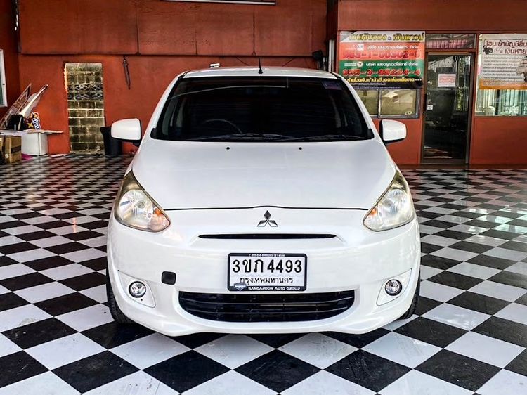 Mitsubishi Mirage 2013 1.2 GLS Sedan เบนซิน ไม่ติดแก๊ส เกียร์อัตโนมัติ ขาว รูปที่ 2