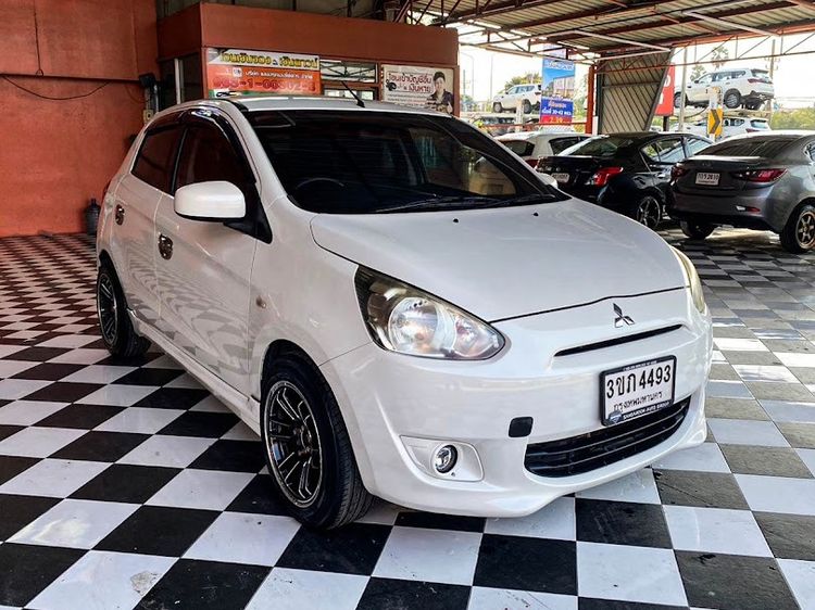 Mitsubishi Mirage 2013 1.2 GLS Sedan เบนซิน ไม่ติดแก๊ส เกียร์อัตโนมัติ ขาว รูปที่ 3