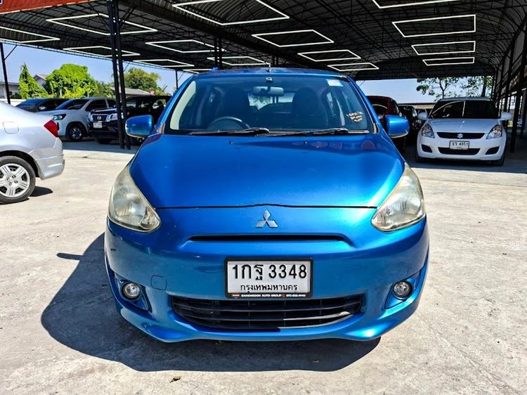 Mitsubishi Mirage 2012 1.2 GLS Sedan เบนซิน ไม่ติดแก๊ส เกียร์อัตโนมัติ ฟ้า รูปที่ 2