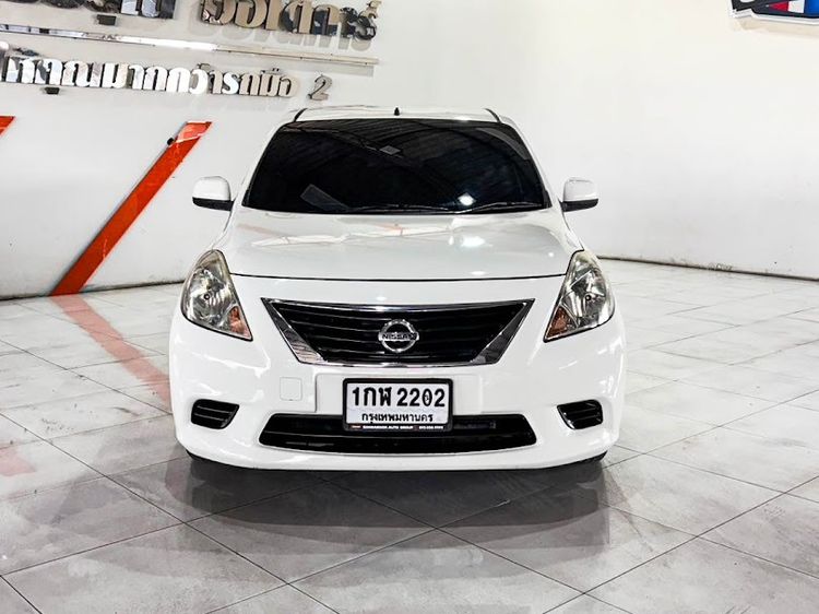 Nissan Almera 2013 1.2 ES Sedan เบนซิน ไม่ติดแก๊ส เกียร์อัตโนมัติ ขาว รูปที่ 2