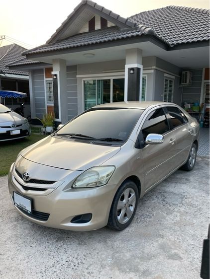 Toyota Vios 2007 1.5 E Sedan เบนซิน ไม่ติดแก๊ส เกียร์อัตโนมัติ บรอนซ์ทอง