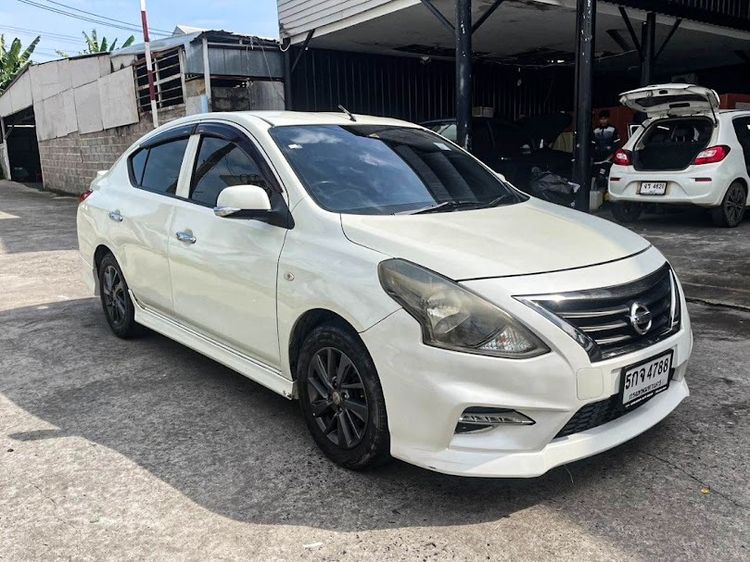 Nissan Almera 2016 1.2 E Sportech Sedan เบนซิน ไม่ติดแก๊ส เกียร์อัตโนมัติ ขาว รูปที่ 3