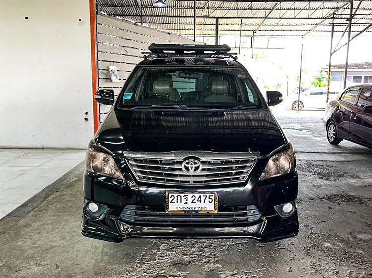 Toyota Innova 2013 2.0 V Utility-car เบนซิน ไม่ติดแก๊ส เกียร์อัตโนมัติ ดำ รูปที่ 2