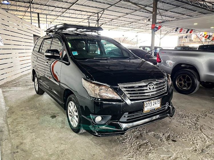 Toyota Innova 2013 2.0 V Utility-car เบนซิน ไม่ติดแก๊ส เกียร์อัตโนมัติ ดำ รูปที่ 3