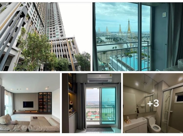 ห้องใหม่ วิวแม่น้ำ คอนโด ลุมพินีเพลส พระราม 3 - ริเวอร์ไรน์