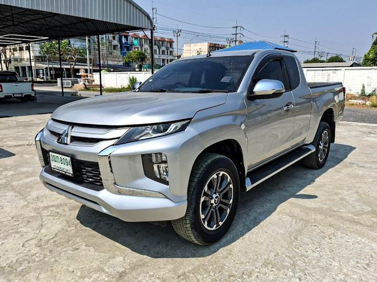 Mitsubishi Triton 2019 All New Mega Cab 2.4 GLX Plus Pickup ดีเซล ไม่ติดแก๊ส เกียร์ธรรมดา บรอนซ์เงิน