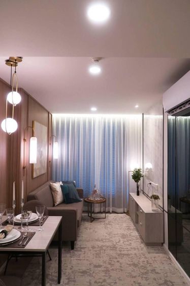 ตกแต่งครบ Grand Unity Development 44 ตร.ม. 1 ห้องนอน 1 ห้องน้ำ คอนโดสำหรับ ขายใน สมเด็จเจ้าพระยา รูปที่ 2
