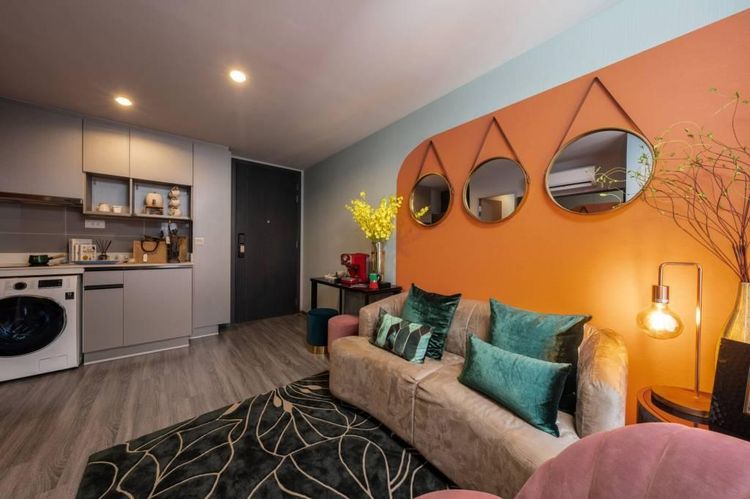 ตกแต่งครบ 2019 Ananda Development 1 ห้องนอน 34.89ตร.ม ไอดีโอ โมบิ สุขุมวิท 40 รูปที่ 3