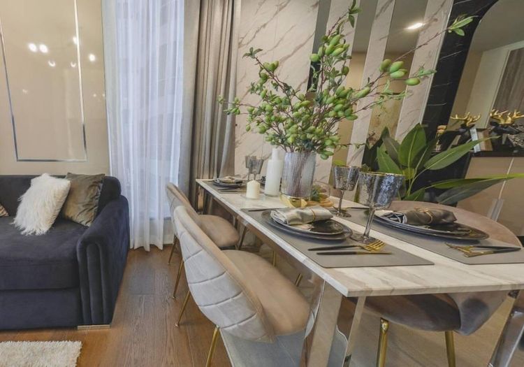 ตกแต่งครบ 2020 Ananda Development 1 ห้องนอนพลัส 1 ห้องน้ำ 46.03 ตร.ม. ไอดีโอ คิว สุขุมวิท 36 รูปที่ 3