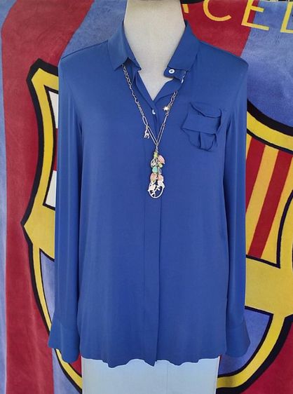 แขนยาว ฟ้า EU 38 เสื้อเชิ้ตและเสื้อผู้หญิง อื่นๆ เสื้อเชิ้ตสตรี Jil Sander มือสองของแท้