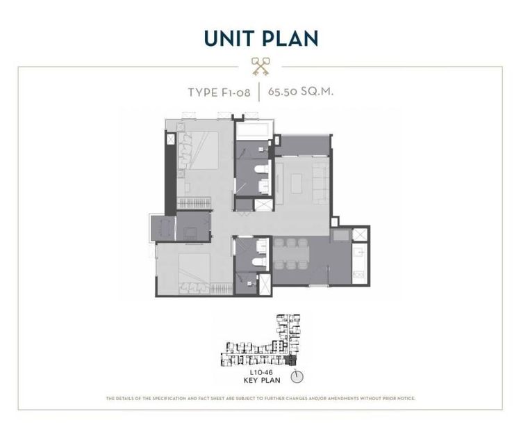 AP (Thailand) 66 ตร.ม. 2 ห้องนอน 2 ห้องน้ำ คอนโดสำหรับ ขายใน ถนนเพชรบุรี