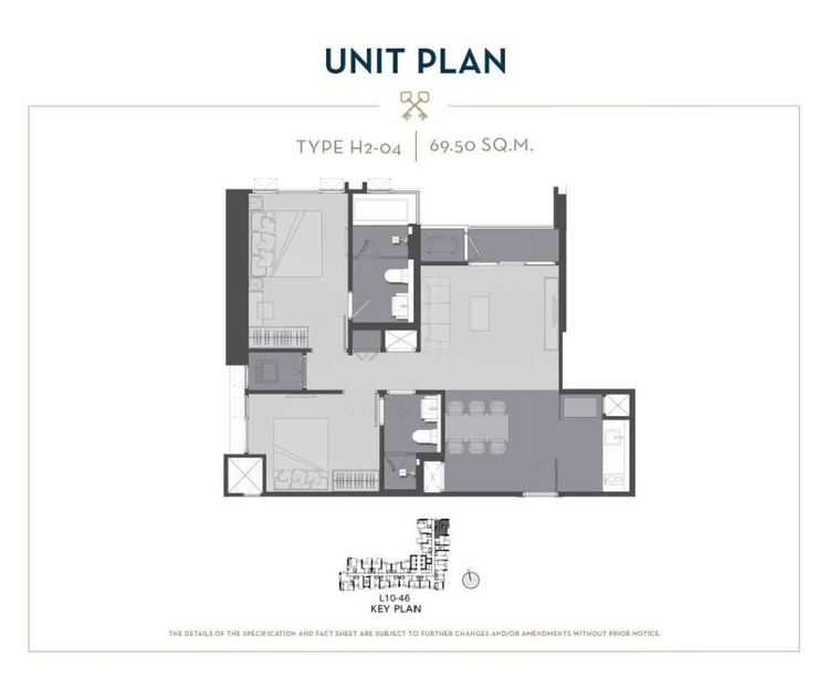71 ตร.ม. 2 ห้องนอน 2 ห้องน้ำ คอนโดสำหรับ ขายใน ถนนเพชรบุรี