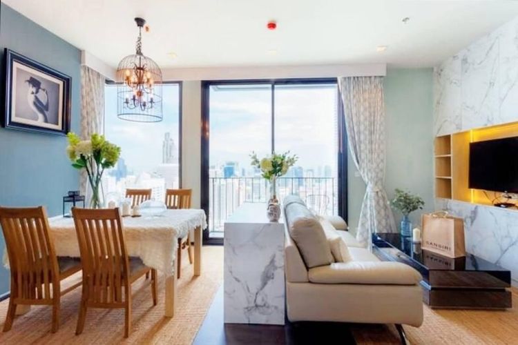 ตกแต่งครบ Sansiri 63 ตร.ม. 2 ห้องนอน 2 ห้องน้ำ คอนโดสำหรับ ขาย &amp; เช่าใน คลองเตยเหนือ